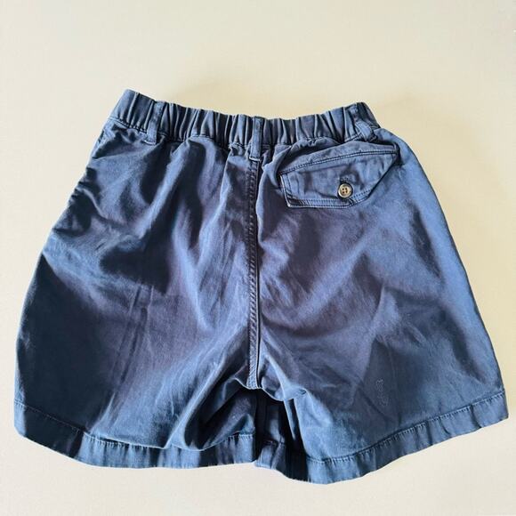 MENS BEARBOTTOM Navy Blue Solid Elastic Waist 5.5" Casual Flat Front Shorts S - Picture 4 of 11